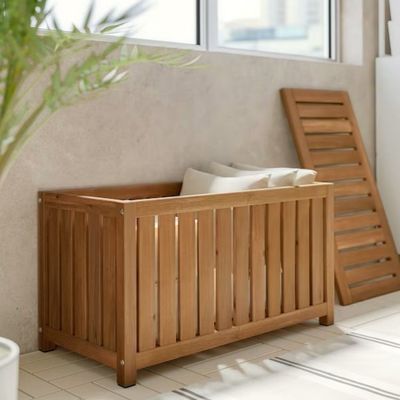 Personnalisation Banquette de rangement extérieur/intérieur en bois Grand pont de rangement Box Shed de jardin