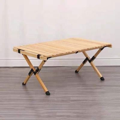 Table à manger de pique-nique en bois massif pour un montage et un nettoyage faciles