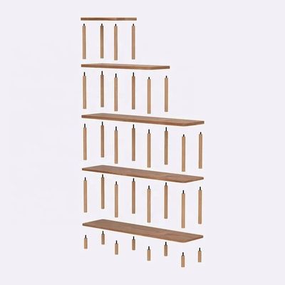 Salle de séjour étagère en bois massif bois de hêtre étagère en bois minimaliste en bois avec étagères pliables