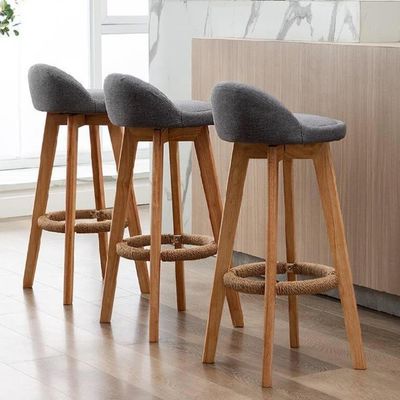 Tissus rembourrage dos haute chaise de bar tabourets pour cuisine et bar personnalisé pratique économie