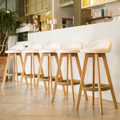 Tissus rembourrage dos haute chaise de bar tabourets pour cuisine et bar personnalisé pratique économie