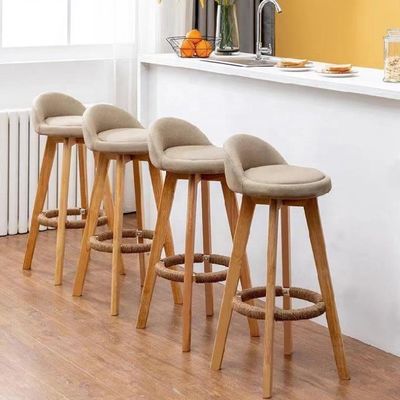 Tissus rembourrage dos haute chaise de bar tabourets pour cuisine et bar personnalisé pratique économie