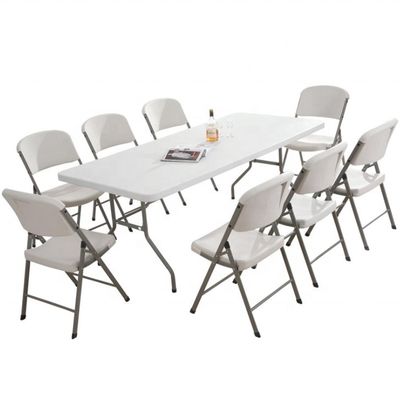 Chaise pliable en PEHD léger pour les mariages Chaise pliante en plastique portable