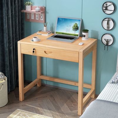 Moderne personnalisé couleur en bois massif Tableau de bureau de bureau pour petite chambre bureau d'étude