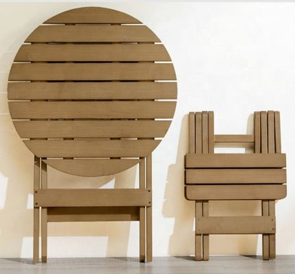 Plateau portable en bois de bambou pour le pique-nique avec des jambes pliantes