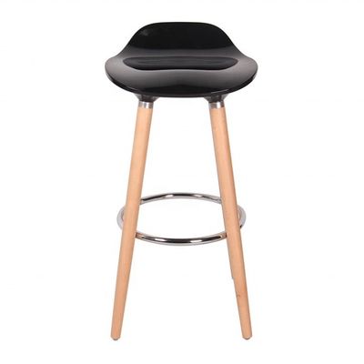 Meubles de bar Pieds en bois massif ABS Chaise de bar en plastique pour meubles à tabourets modernes