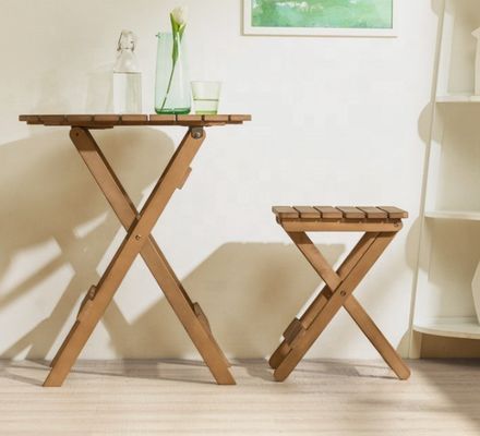 Plateau portable en bois de bambou pour le pique-nique avec des jambes pliantes