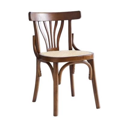 En bois massif empilable Nordique Design siège en rotin