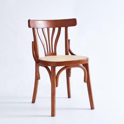 En bois massif empilable Nordique Design siège en rotin