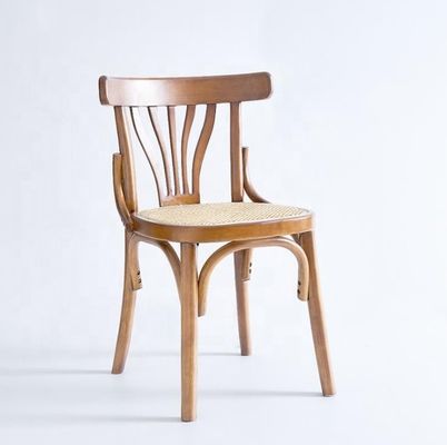 En bois massif empilable Nordique Design siège en rotin