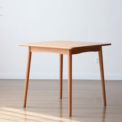 Dernière personnalisation Exquise fabrication Table à manger en bois massif 120*60*75cm en forme rectangulaire
