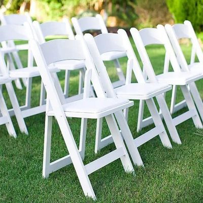 Accueil Bureau Chaise pliante portable empilable pour les événements de mariage Matériau PP bois