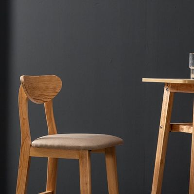 Style de design contemporain Chaise de bar en bois Tabourets pour table haute dans le salon