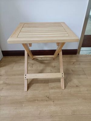 Design moderne Petit jardin pliable en caoutchouc Table en bois pour le patio Drinques de café en plein air Emballage du courrier Style moderne