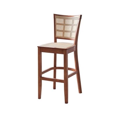 Chaise de bar de cuisine sur mesure Pieds en bois massif Tabouret de comptoir 43cm*43cm*109cm Poids limité 100kg