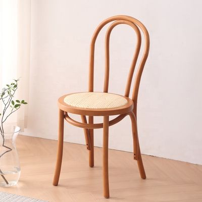 Chaise de mariage en bois massif en rotin naturel chaise en bois de banquet personnalisée moderne chaise empilable pour meubles commerciaux