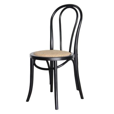 Chaise de mariage en bois massif en rotin naturel chaise en bois de banquet personnalisée moderne chaise empilable pour meubles commerciaux