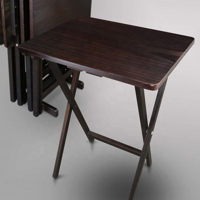 Table à manger pliante en bois massif pour l'étude et la portabilité en extérieur