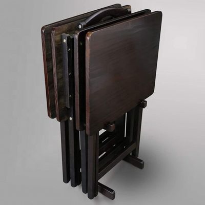 Table à manger pliante en bois massif pour l'étude et la portabilité en extérieur