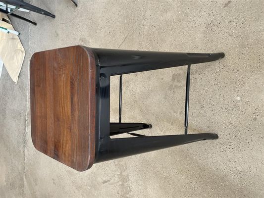 Chaise de bar métallique antique Tabourets chaise haute en bois pour table de bar dans la cuisine et la salle à manger