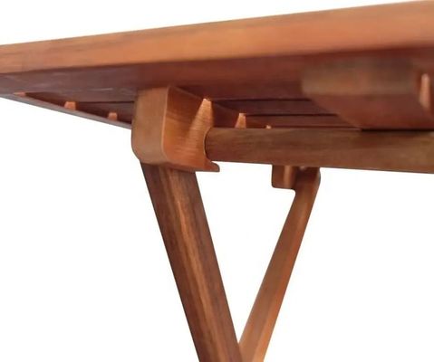 Table de jardin pliable en bois massif pour pique-nique