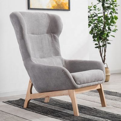 Fabrication exquise Salle de séjour Chaise de loisirs Luxe pour 2021 Personnalisation en cuir synthétique et bois de caoutchouc
