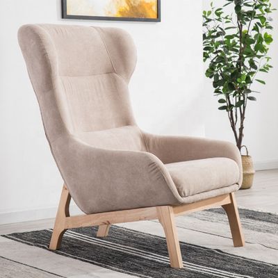 Fabrication exquise Salle de séjour Chaise de loisirs Luxe pour 2021 Personnalisation en cuir synthétique et bois de caoutchouc