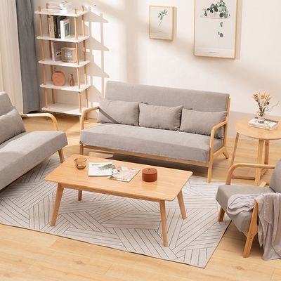 Meubles de salle de séjour Derniers meubles sur mesure Sofa sectionnel avec une jambe en bois Un ensemble de canapé de salon