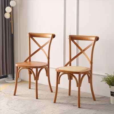 Cadre en bois de caoutchouc Chaise en bois pour banquet moderne Meubles de maison
