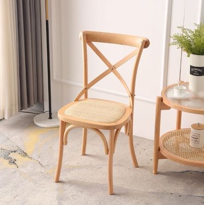Cadre en bois de caoutchouc Chaise en bois pour banquet moderne Meubles de maison
