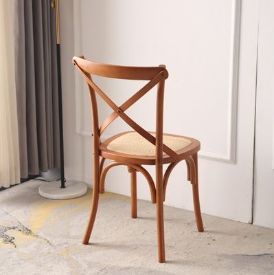 Cadre en bois de caoutchouc Chaise en bois pour banquet moderne Meubles de maison