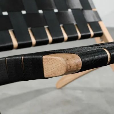 Chaise de salle à manger en bois extérieur avec conception pliable et construction en bois massif