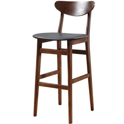 Chaise haute à bar avec siège en cuir en PU pour loisirs Limites de poids 250 kg pour loisirs