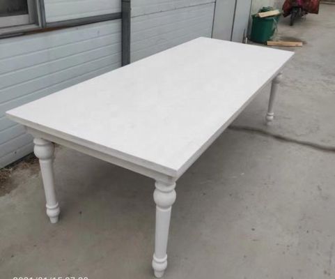 Emballage du courrier Y bois massif Matériau principal Événement de mariage en plein air Location Dining Farm Tables Table pliante