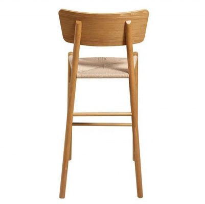 Moderne design en bois massif câble tissé siège fauteuil pour la maison