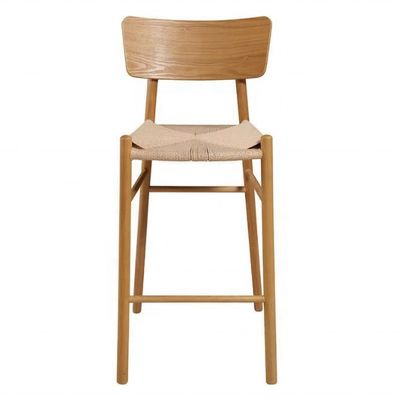 Moderne design en bois massif câble tissé siège fauteuil pour la maison