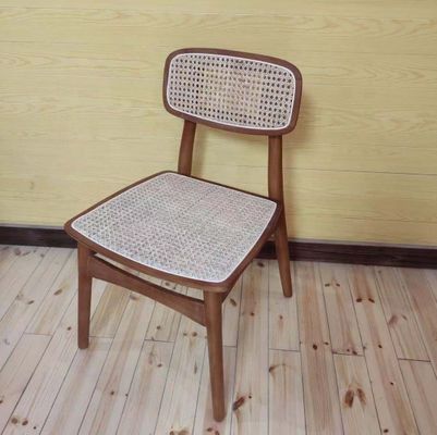 Général Moderne Nordique Design Massif de bois de rotin de chaise de salle à manger pour les meubles de maison