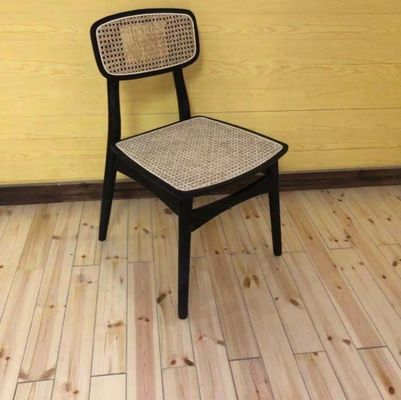 Général Moderne Nordique Design Massif de bois de rotin de chaise de salle à manger pour les meubles de maison