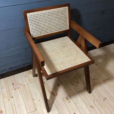 Service OEM accepté Chaise en rotin en bois massif de conception moderne