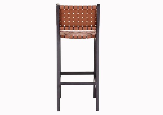 Chaise à bar en bois massif de style moderne pour le bistrot de mode nordique