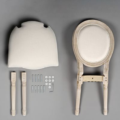 Tissu de salle à manger en bois de style vintage français en bois empilable de mariage Chaise en bois avec finition nitrolacque Robuste et durable