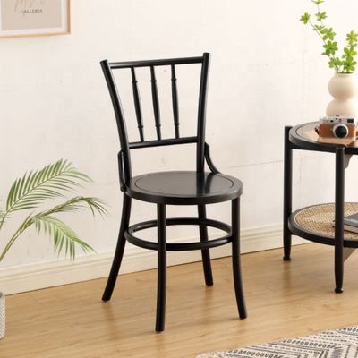 Chaise de bar spécifique Chaise de salle à manger en rotin Meubles de bar Chaise en bois massif pour salle à manger