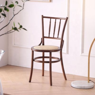 Chaise de bar spécifique Chaise de salle à manger en rotin Meubles de bar Chaise en bois massif pour salle à manger