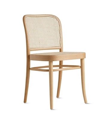 Accueil Meubles Chaise à manger en rotin en bois avec design moderne