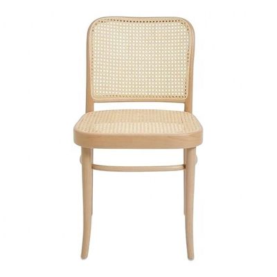 Accueil Meubles Chaise à manger en rotin en bois avec design moderne