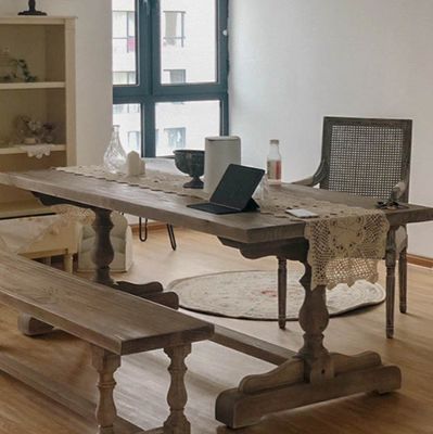 Chaise à manger en bois de pin pour meubles de design unique Cuisine Restaurant Table pliante