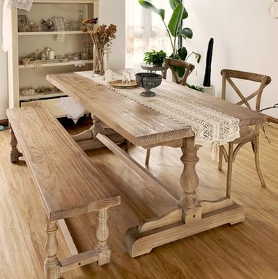 Chaise à manger en bois de pin pour meubles de design unique Cuisine Restaurant Table pliante