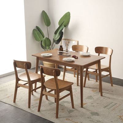 Meubles de salle à manger classique Collection Chaises en caoutchouc en bois massif Chaises à manger au design moderne