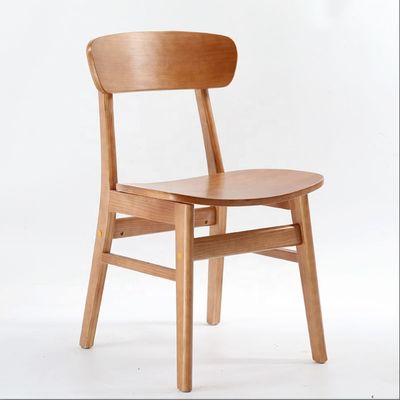 Meubles de salle à manger classique Collection Chaises en caoutchouc en bois massif Chaises à manger au design moderne
