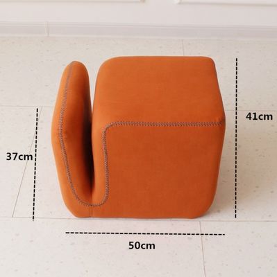 Accueil Meubles Tabouret ottoman avec couverture en tissu Service OEM accepté Économie d'espace Conception polyvalente